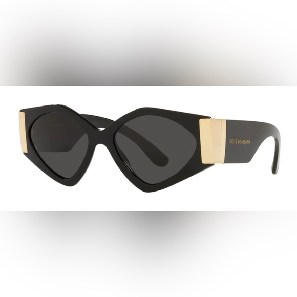 Dolce and Gabbana 4396 Black and Gold Sunglasses